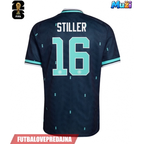 Lacne Muži Futbalové dres Nemecko Angelo Stiller #16 MS 2026 Krátky Rukáv - Preč